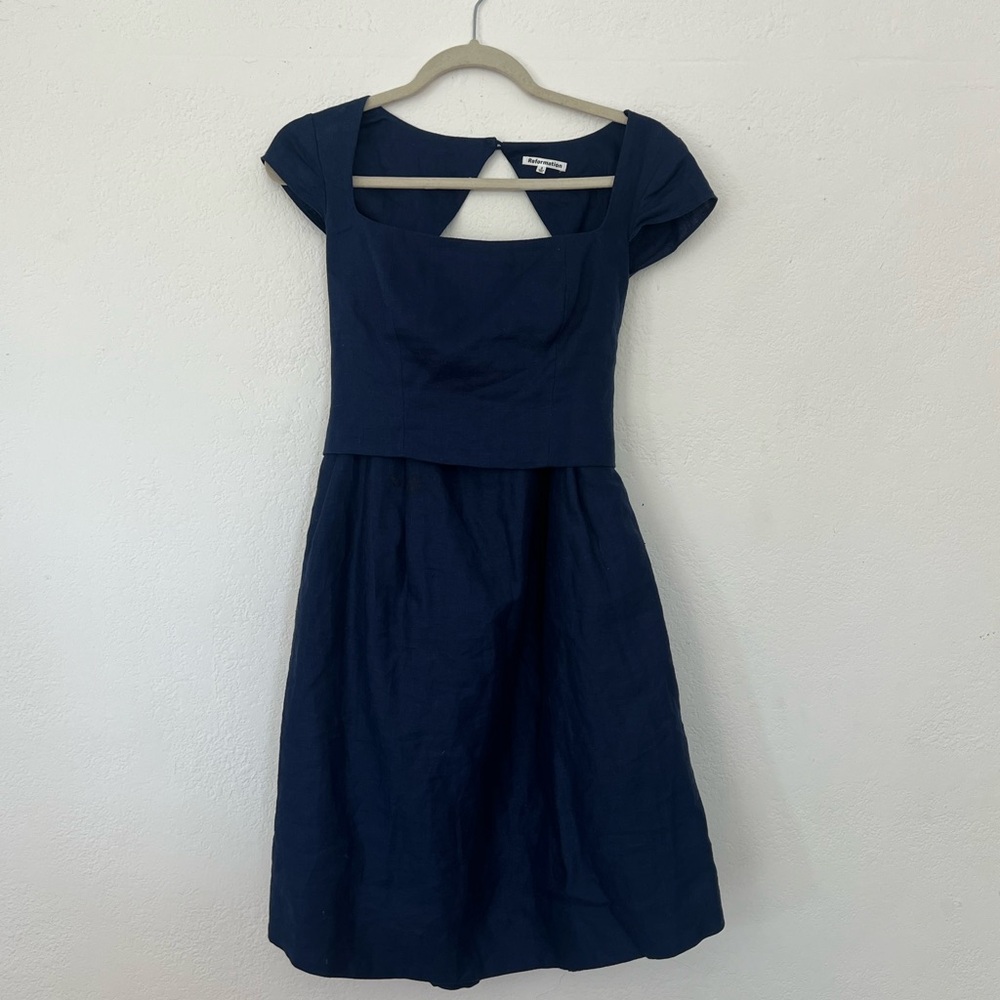 Reformation Midnight Blue Midi Dress